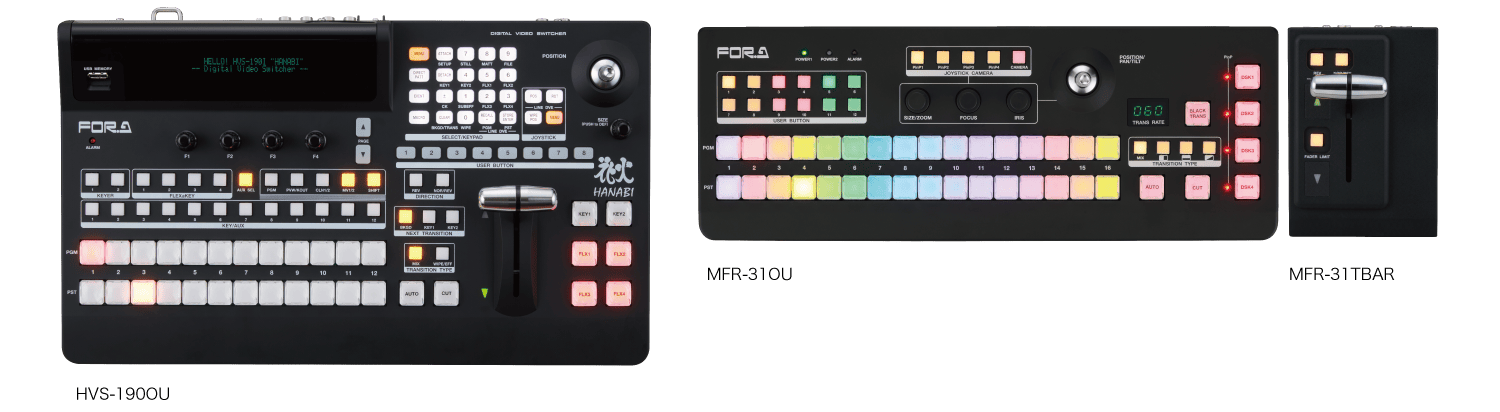 MFR-3100EX ardware control panels